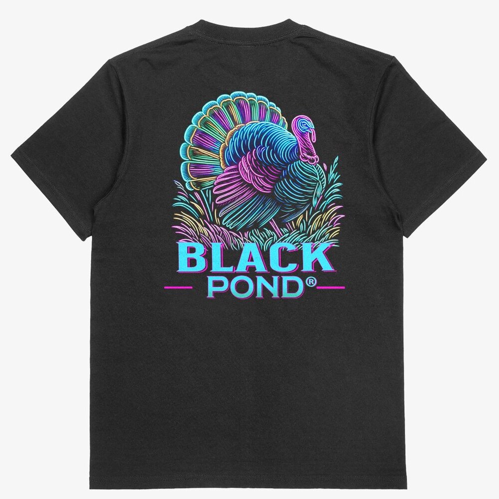 Black Pond Brand Turkey Hunters T-shirt Black